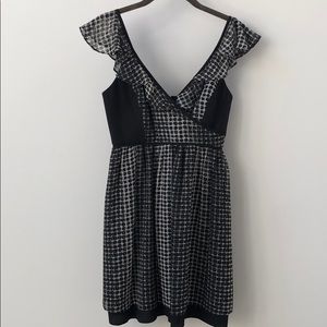 BNWT BCBG Generation Black Print Skater Dress 0